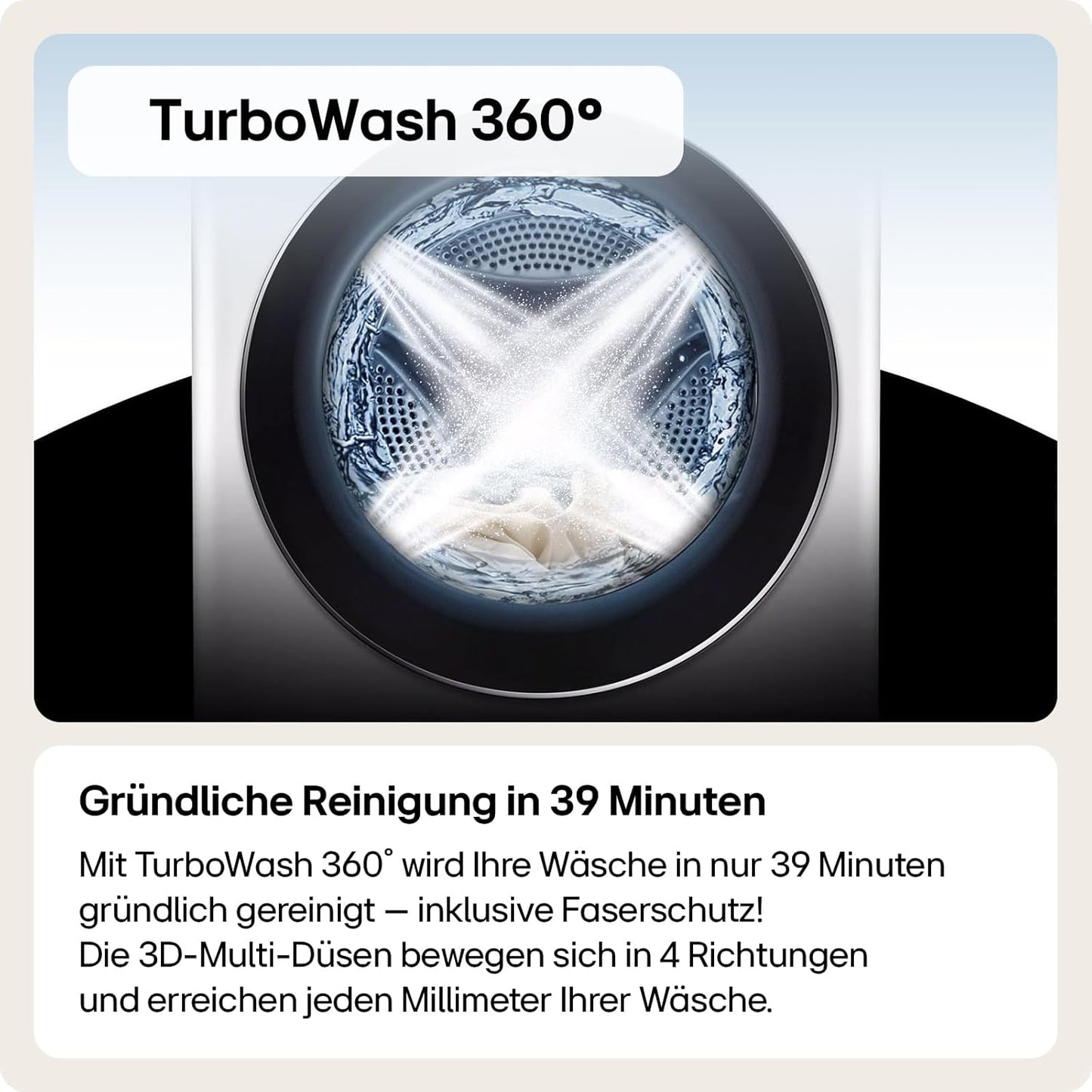 LG F4WV7080, Klasse A, Frontlader-Waschmaschine 8 kg, 1400 U/Min, AI Direct Drive, Wi-Fi, Tiefenreinigung mit Dampf, Groe Kapazitt, TRIPLE A, Außentür aus Sicherheitsglas, 62 x 60 x 85 cm Wei