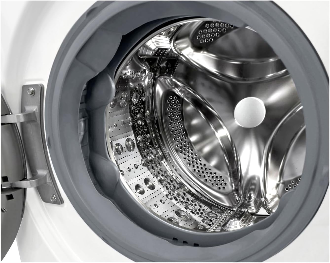 LG F4WV7080, Klasse A, Frontlader-Waschmaschine 8 kg, 1400 U/Min, AI Direct Drive, Wi-Fi, Tiefenreinigung mit Dampf, Groe Kapazitt, TRIPLE A, Außentür aus Sicherheitsglas, 62 x 60 x 85 cm Wei