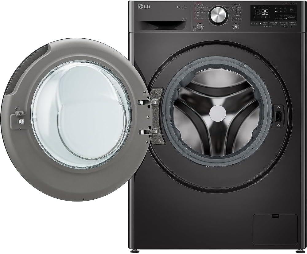 LG F4WV7080, Klasse A, Frontlader-Waschmaschine 8 kg, 1400 U/Min, AI Direct Drive, Wi-Fi, Tiefenreinigung mit Dampf, Groe Kapazitt, TRIPLE A, Außentür aus Sicherheitsglas, 62 x 60 x 85 cm Wei