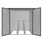 Fornorth Fahrradgarage für zwei Fahrrder 142x198x157cm, Dunkelgrau