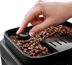 De'Longhi Magnifica Evo ECAM 292.81.B Kaffeevollautomat mit LatteCrema Milchsystem, 7 Direktwahltasten für Cappuccino, Espresso und weitere Kaffeespezialitäten, 2-Tassen-Funktion, Schwarz