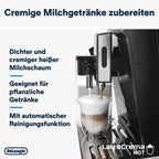 De'Longhi Eletta Evo ECAM 46.860.B Kaffeevollautomat mit LatteCrema Milchsystem, Cappuccino und Espresso auf Knopfdruck, LCD Display und Sensor-Touch-Tasten, schwarz