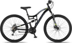 Chillaxx Bike Falcon Premium Mountainbike in 24,26,27.5 und 29 Zoll - Fahrrad für Jungen, Mädchen, Damen und Herren - Scheibenbremse- 21 Gang-Schaltung - Vollfederung