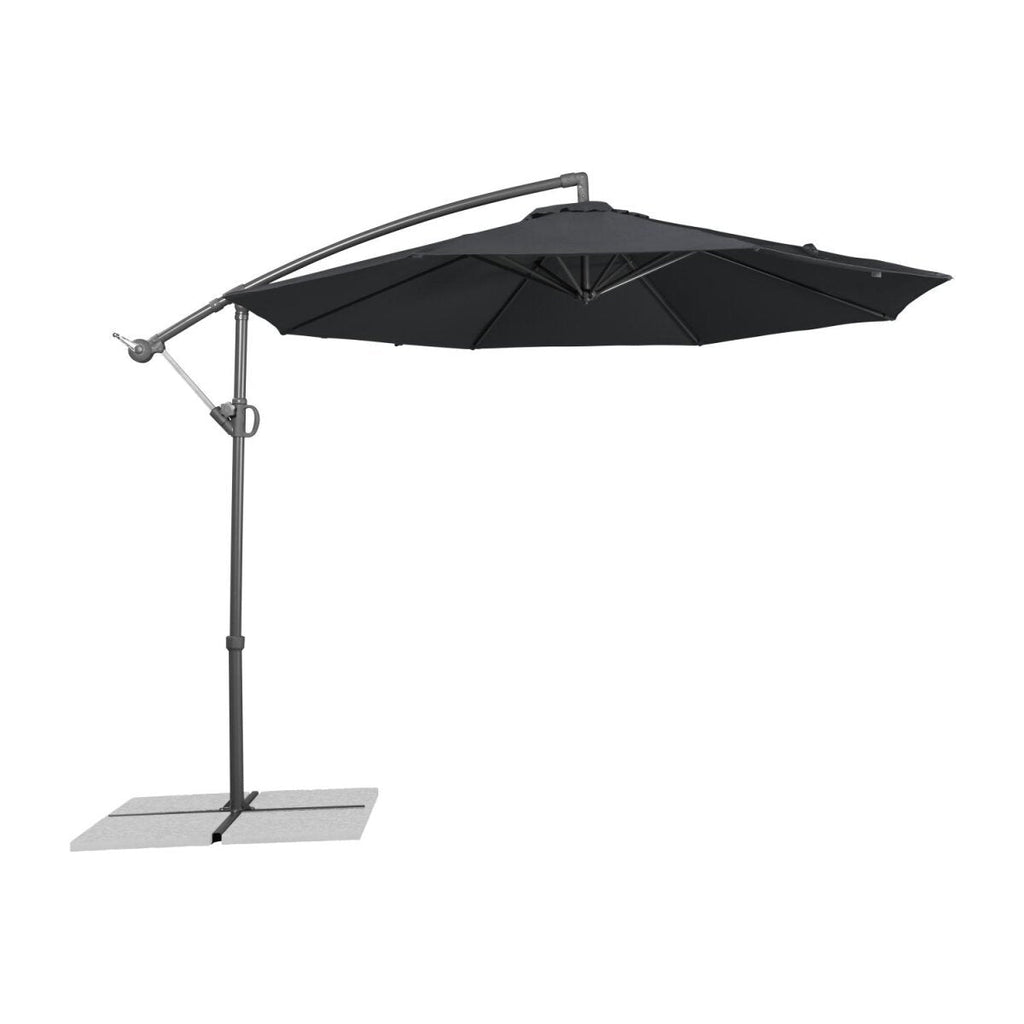 LIVARNO home Ampelschirm, 3 m, mit Handkurbel, anthrazit - B-Ware sehr gut