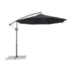 LIVARNO home Ampelschirm, 3 m, mit Handkurbel, anthrazit - B-Ware sehr gut