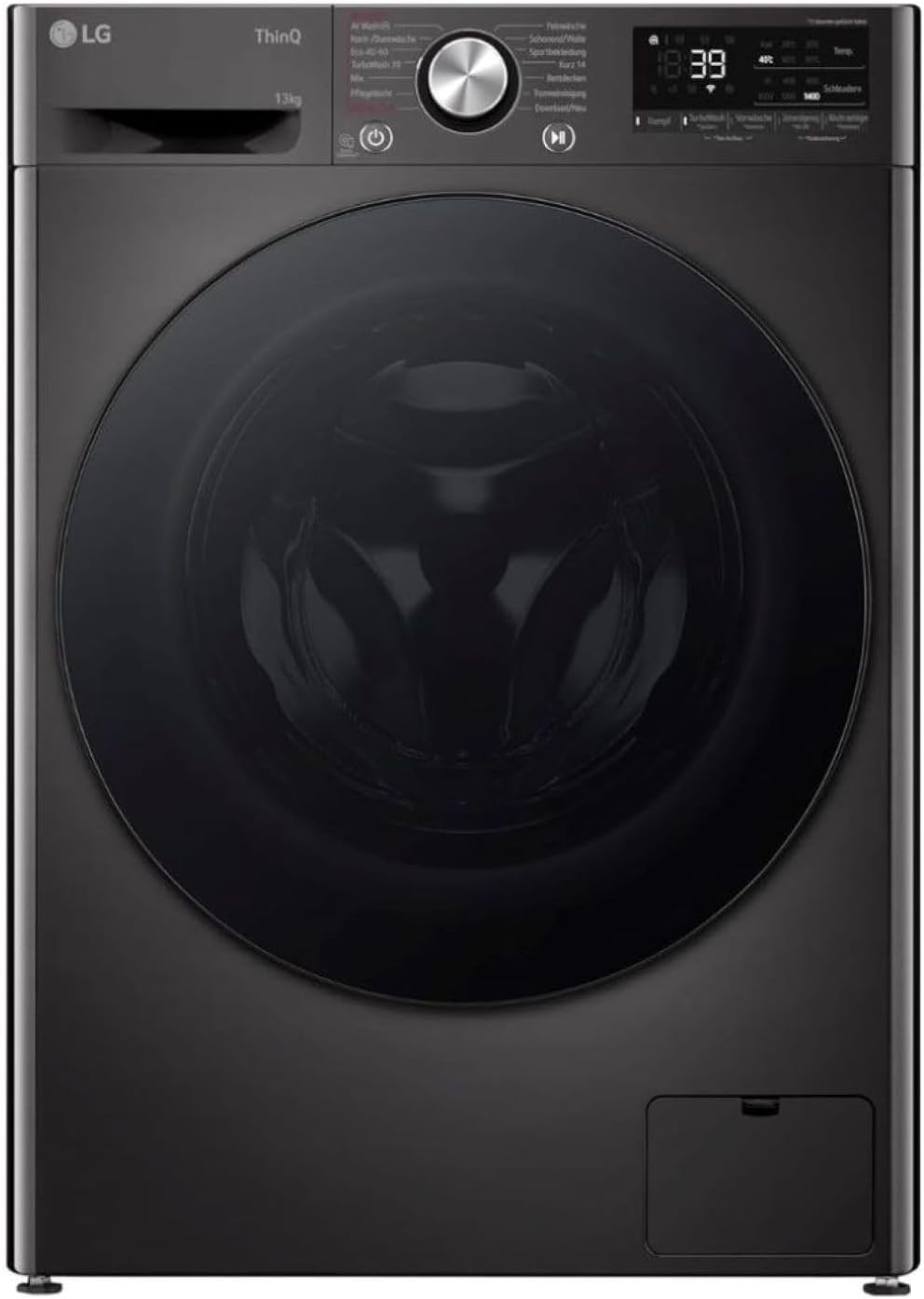 LG F4WV7080, Klasse A, Frontlader-Waschmaschine 8 kg, 1400 U/Min, AI Direct Drive, Wi-Fi, Tiefenreinigung mit Dampf, Groe Kapazitt, TRIPLE A, Außentür aus Sicherheitsglas, 62 x 60 x 85 cm Wei