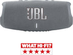 JBL Charge 5 Bluetooth-Lautsprecher in Schwarz – Wasserfeste, portable Boombox mit integrierter Powerbank – Eine Akku-Ladung für bis zu 20 Stunden kabellosen Musikgenuss